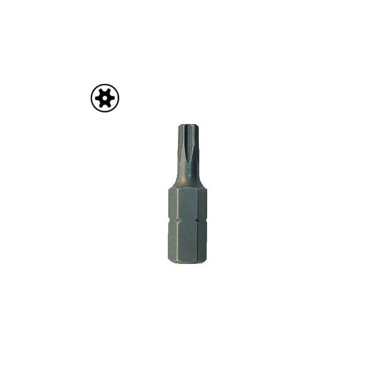 Inserto Torx Forato attacco 1/4''x25 mm
