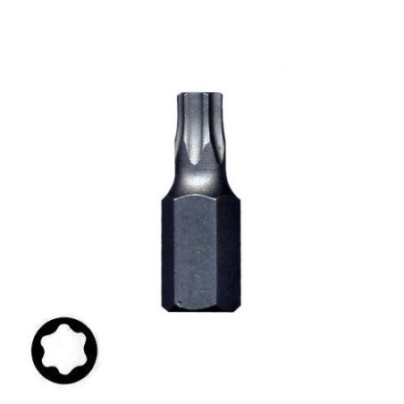 Inserto Torx pieno attacco esagonale 10x30 mm 
