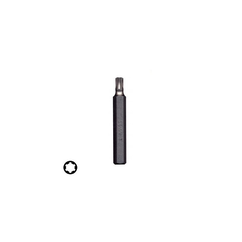 Bits - Full Ribe hexagonal connection 10x75 mm