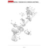 Makita Drill DHP453 Parts Drawing