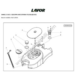 Lavor Lavasciuga Pavimenti QUICK 36E Esploso Ricambi - 2