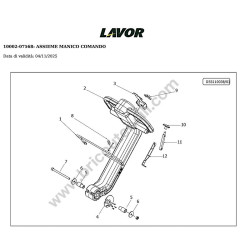 Lavor Floor Scrubber Drier QUICK 36E Parts Drawing - 7