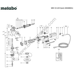 Metabo Smerigliatrice WEV 15-125 Quick Esploso Ricambi