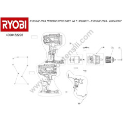 RYOBI R18CK4F Compact Drill Parts Drawing