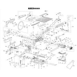 FEMI TR100 Mitre Saw Spare Parts Drawing