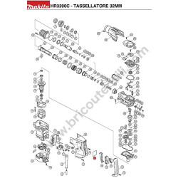 Makita Spare Parts Drawing for Rotary Hammer HR3200C