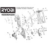 RYOBI RCS18BL-0 Parts Diagram