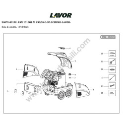 Lavor LKX1510GL Spare Parts Drawing
