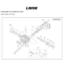Lavor LKX1510GL Spare Parts Drawing - 11