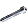 Zincplated steel metal screws hex head set 8 mm