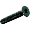 Burnished steel metal screws hex head set 6 mm