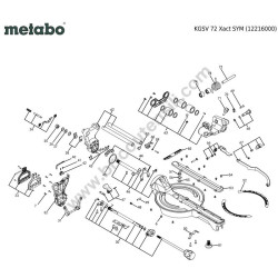 Metabo Troncatrice KGSV 72 Esploso Ricambi - 1