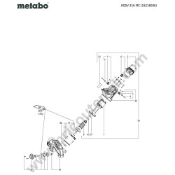 Metabo Mitre Saw KGSV 216 MC Parts Drawing - 2