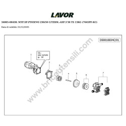 Lavor Pressure Cleaner Temporale 19 Parts Drawing - 1