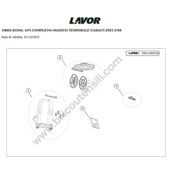 Lavor Pressure Cleaner Temporale 19 Parts Drawing - 2