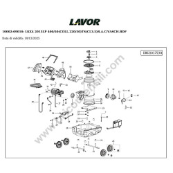 Lavor Pressure Cleaner LKX 2015LPT Parts Drawing - 1
