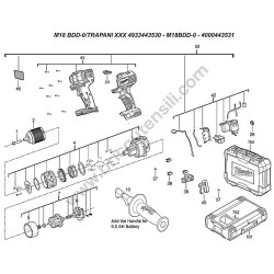 AEG BS18SBL2-202C Trapano Avvitatore IN2 Ricambi