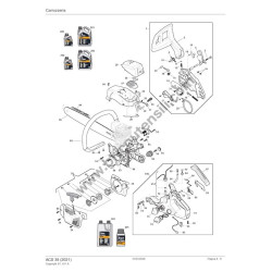 Alpina Chainsaw ACS 38 Spare Parts Housing