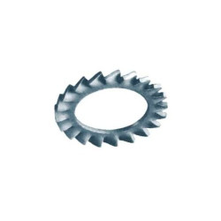 Externally serrated lock washer
