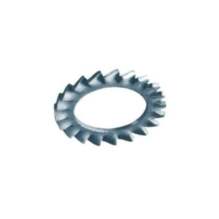 Externally serrated lock washer