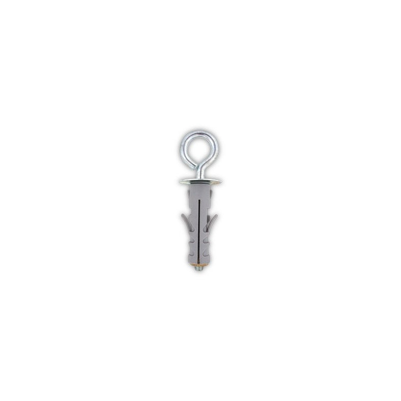 Nylon plug with closed eye bolt