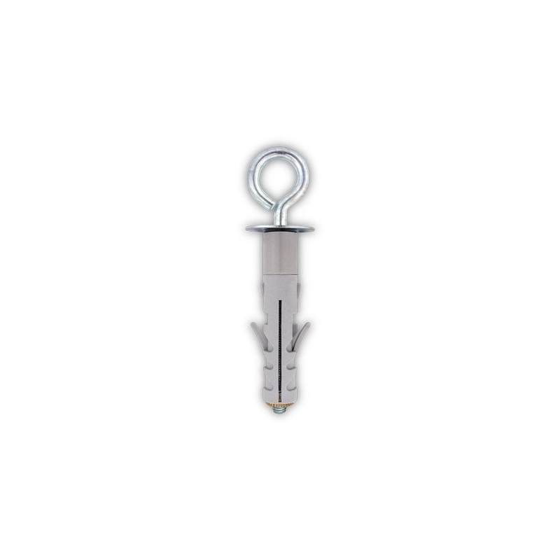 Extended nylon plug with closed eye bolt nd