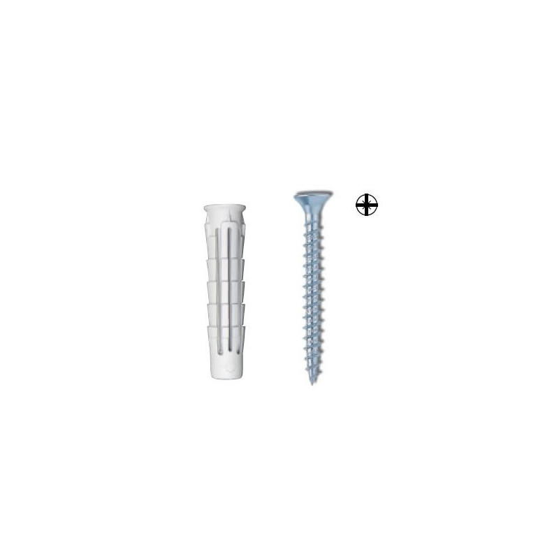 Universal nylon plug with flat head screw and collar mod.T6