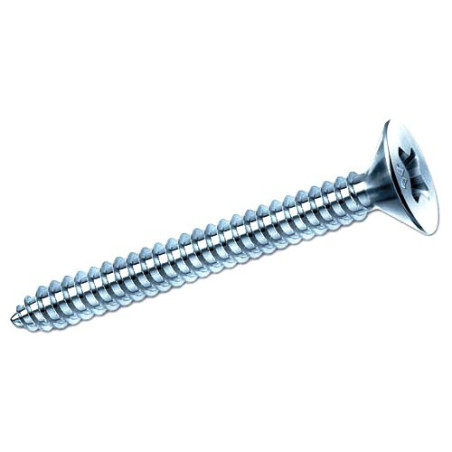 Zincplated Self Tapping metal screws CR Flat Head