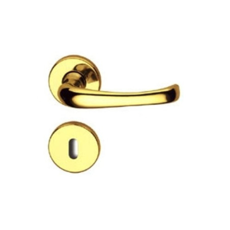 Maniglia per Porta in Ottone Lucido modello Licia