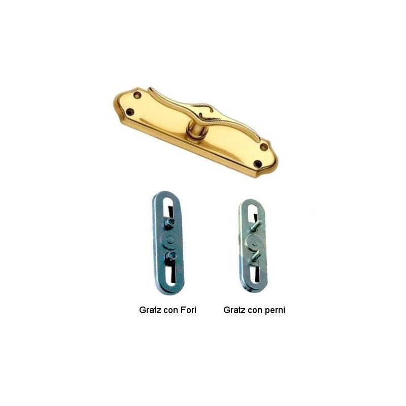 Brass Espagnolette for Window type Cigno