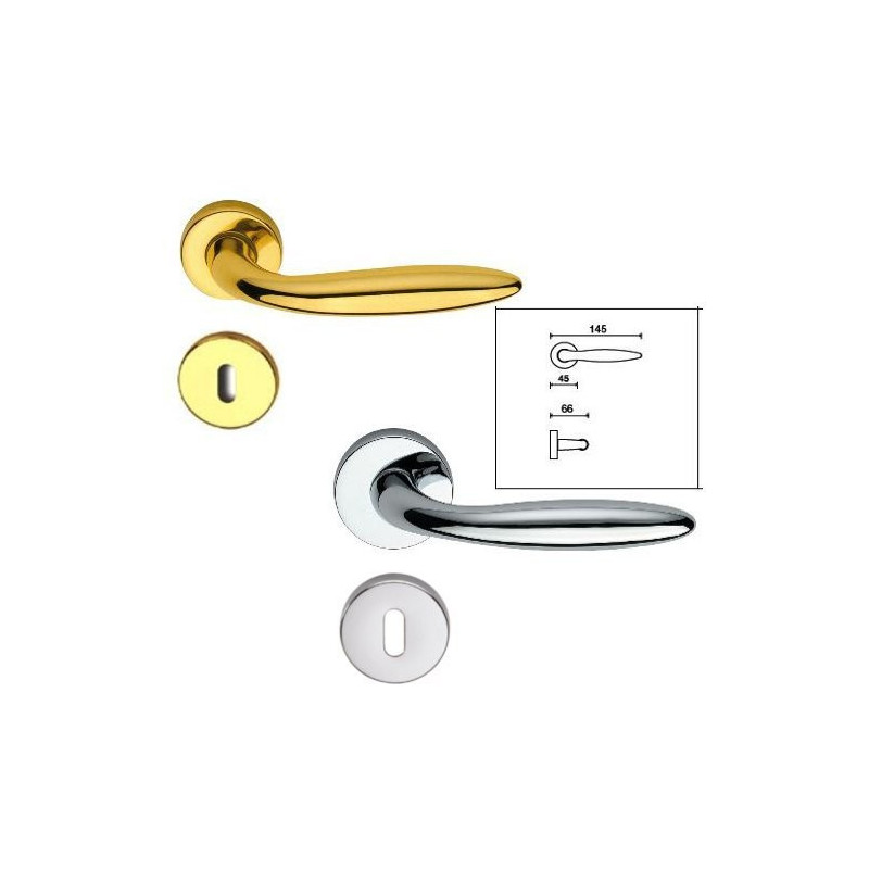 Door Handle with Eschutcheon type New Soft