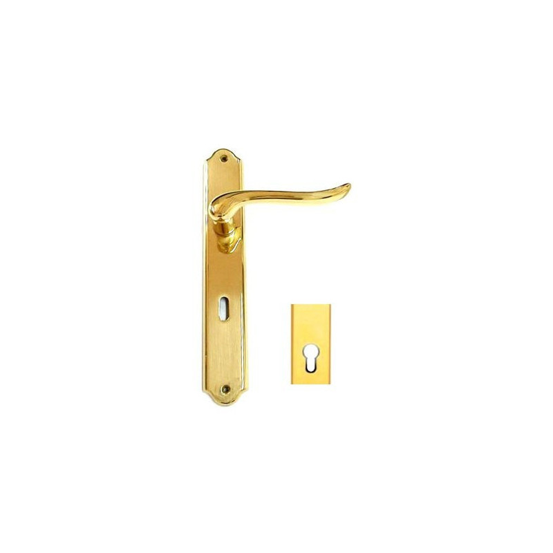Brass Door Handle type Cigno