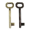 Number Key for Brass Plated Patent Locks