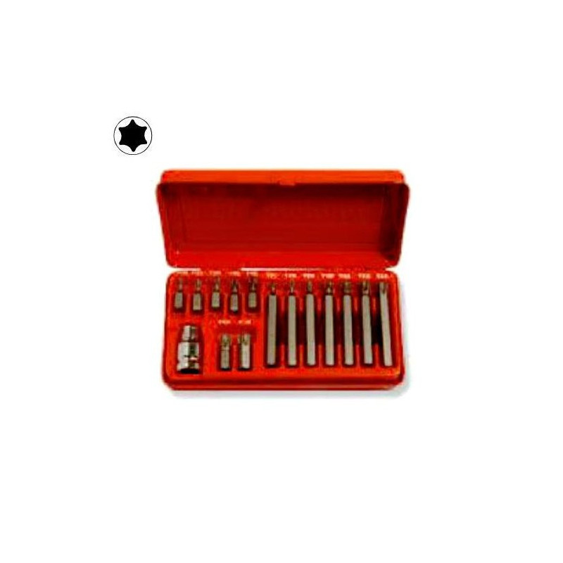 Kit 15 Bits for Screws Torx