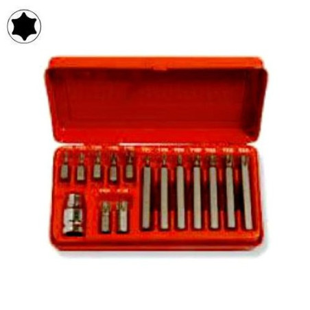 Kit 15 Bits for Screws Torx