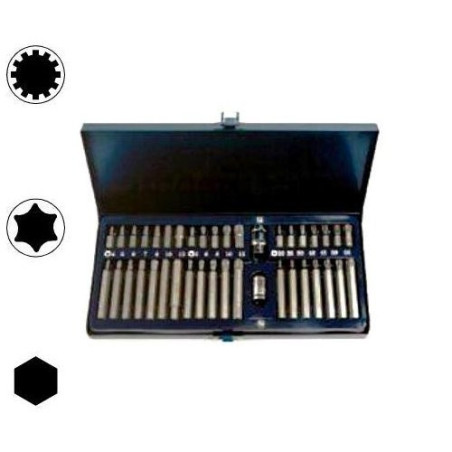 Assortimento 40 Inserti per Viti Torx - XZN - Esagonali 