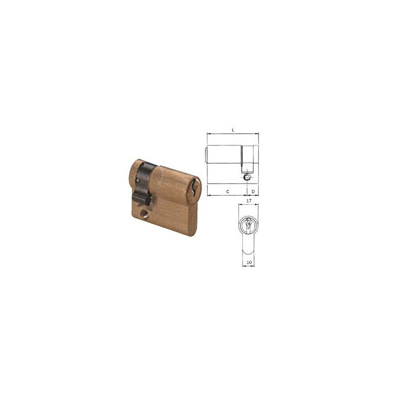 Half-Cylinders Mortice Version Shaped Cylinder