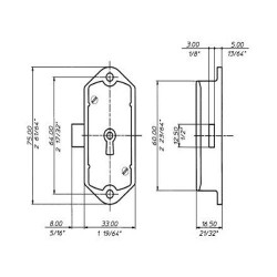 Espagnolette Lock With Rotating Bars art.98N