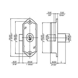 Espagnolette Lock With Rotating Bars art.2198