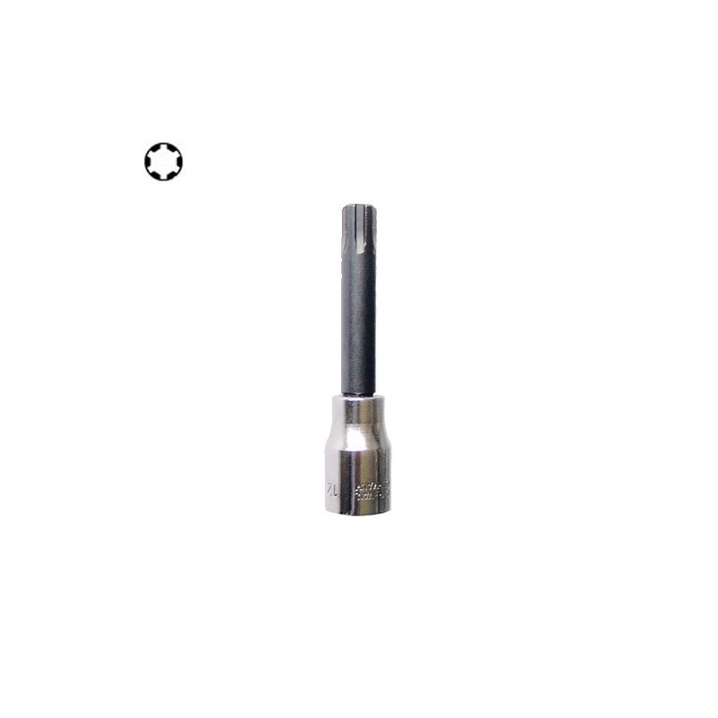 Bussola 1/2'' con Inserto per Viti Impronta Ribe 100 mm