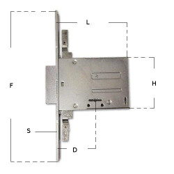 Locks-Mortice Version art.663.301 Iseo
