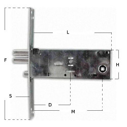 Locks-Mortice Version 961.901.B4 Iseo