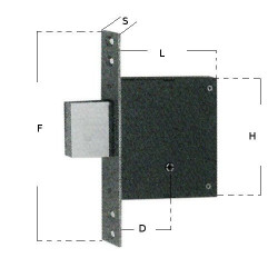Locks-Mortice Version Lock 1300k Fiam