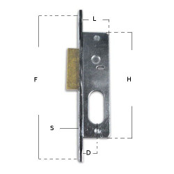 Locks-Mortice Version Lock 760 Iseo