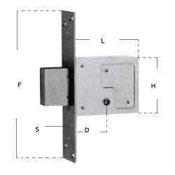 Locks-Mortice Version Lock 1200k Fiam
