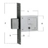Locks-Mortice Version Lock 1200k Fiam