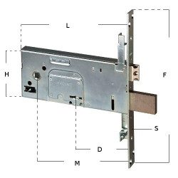 Serratura da Infilare art.57358 Cisa