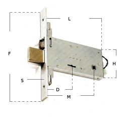 Locks-Mortice Version Electric Lock 6973 Feb