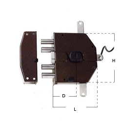 Locks-Pump Electric Lock art.8230 Feb