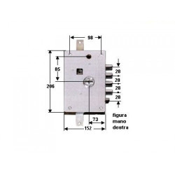 Mortice Version Double Sided Lock 71112DE Dierre